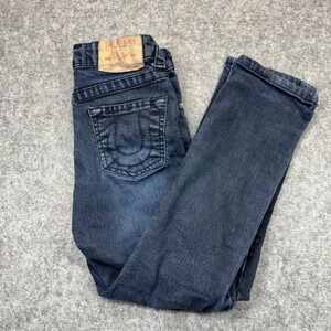 True Religion Geno Relaxed Slim Jeans Boys‎ 8 Stretch Blue Adjustable waist